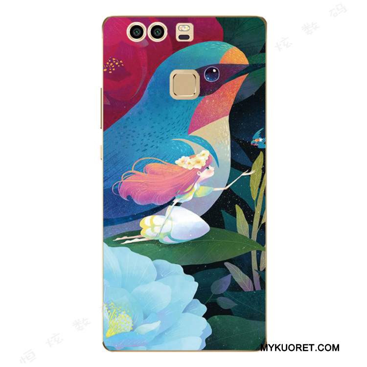 Kuori Huawei P9 Plus Laukut Trendi Kiinalainen Tyyli, Kotelo Huawei P9 Plus Silikoni Murtumaton Puhelimen Kuoret