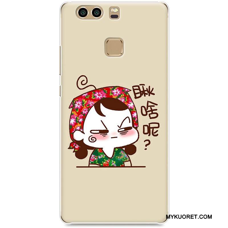 Kuori Huawei P9 Plus Luova Keltainen Kova, Kotelo Huawei P9 Plus Suojaus Puhelimen Kuoret Rakastunut