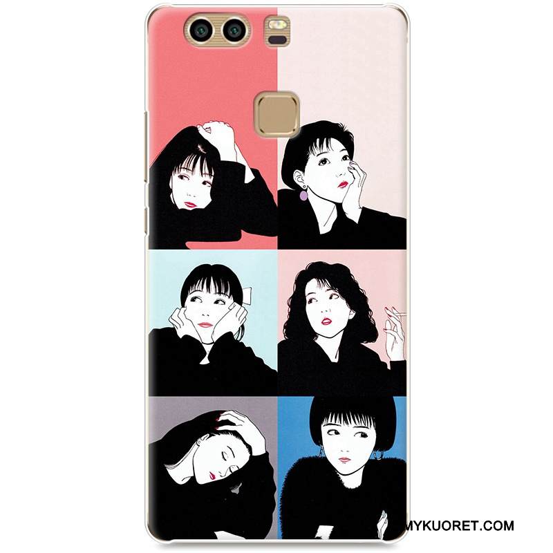 Kuori Huawei P9 Plus Luova Keltainen Kova, Kotelo Huawei P9 Plus Suojaus Puhelimen Kuoret Rakastunut