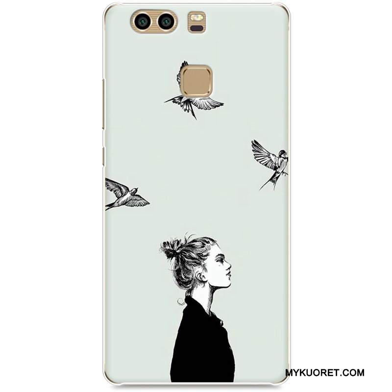 Kuori Huawei P9 Plus Luova Keltainen Kova, Kotelo Huawei P9 Plus Suojaus Puhelimen Kuoret Rakastunut