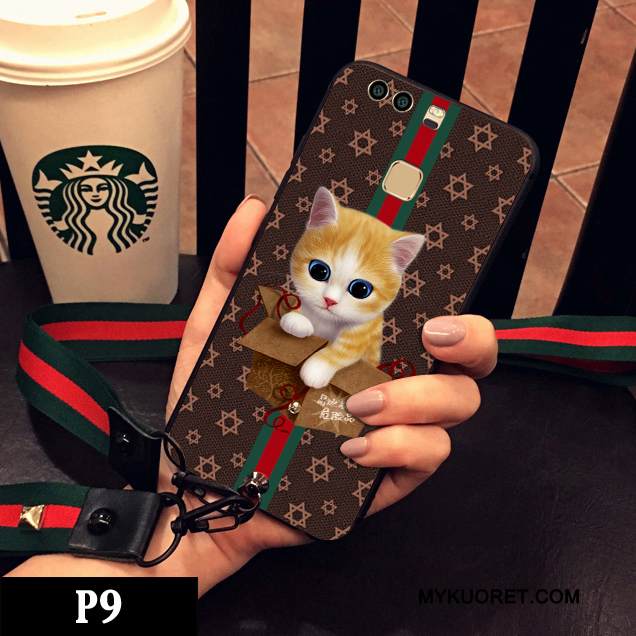 Kuori Huawei P9 Plus Luova Kissa Puhelimen Kuoret, Kotelo Huawei P9 Plus Laukut Murtumaton Kova