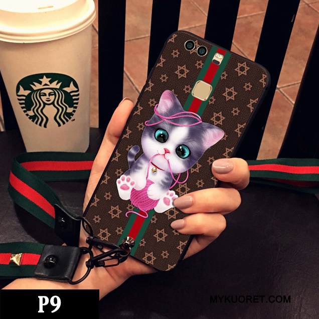 Kuori Huawei P9 Plus Luova Kissa Puhelimen Kuoret, Kotelo Huawei P9 Plus Laukut Murtumaton Kova