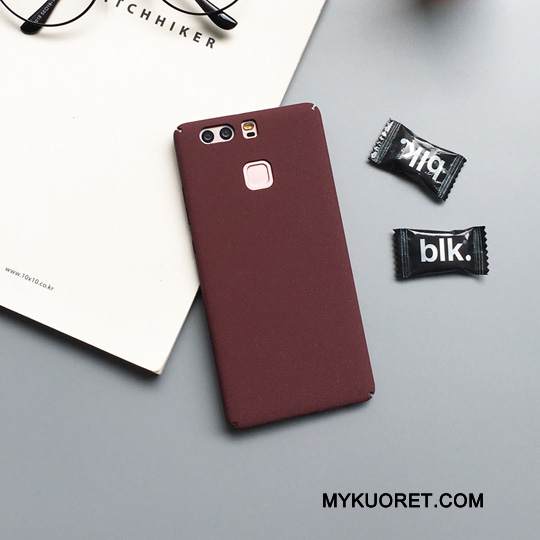 Kuori Huawei P9 Plus Luova Persoonallisuus Puhelimen Kuoret, Kotelo Huawei P9 Plus Suojaus Musta Pesty Suede