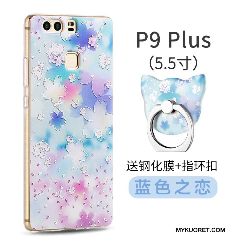 Kuori Huawei P9 Plus Luova Punainen Keltainen, Kotelo Huawei P9 Plus Laukut Pesty Suede Persoonallisuus