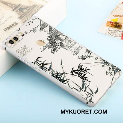 Kuori Huawei P9 Plus Metalli Puhelimen Kuoret Takakansi, Kotelo Huawei P9 Plus Kohokuviointi Peili Kehys