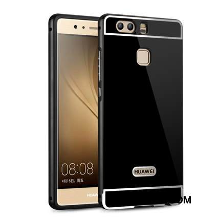 Kuori Huawei P9 Plus Metalli Puhelimen Kuoret Takakansi, Kotelo Huawei P9 Plus Kohokuviointi Peili Kehys