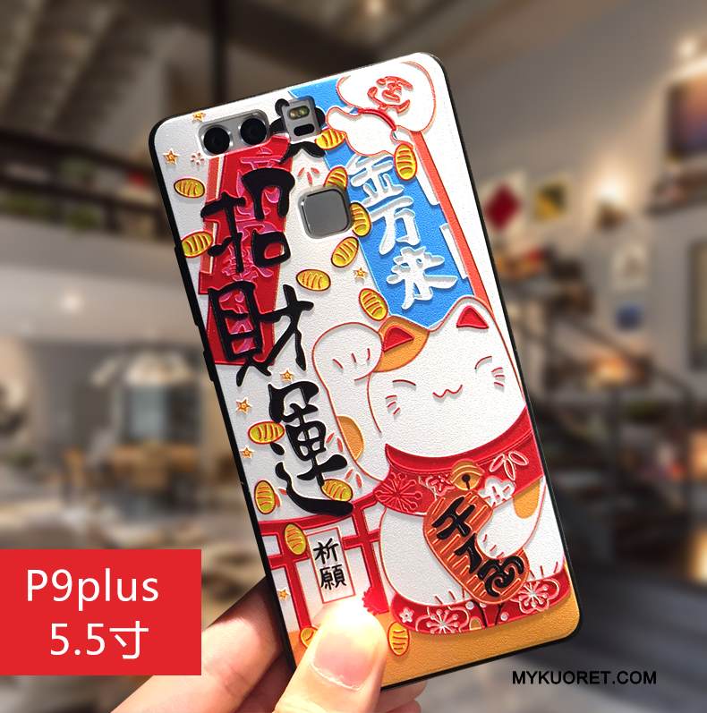 Kuori Huawei P9 Plus Monivärinen Puhelimen Kuoret Ihana, Kotelo Huawei P9 Plus Luova Ripustettavat Koristeet Pesty Suede