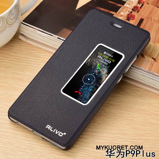 Kuori Huawei P9 Plus Nahka Murtumaton Kulta, Kotelo Huawei P9 Plus Kuoret Puhelimen Kuoret