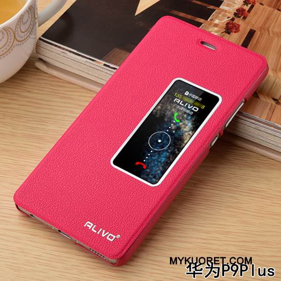 Kuori Huawei P9 Plus Nahka Murtumaton Kulta, Kotelo Huawei P9 Plus Kuoret Puhelimen Kuoret