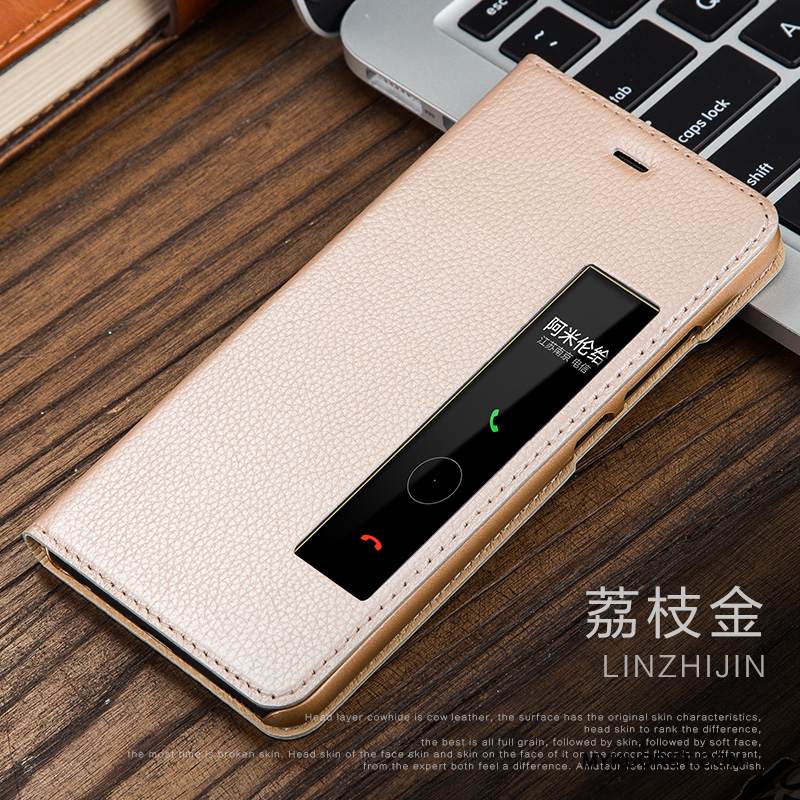 Kuori Huawei P9 Plus Nahka Puhelimen Kuoret Murtumaton, Kotelo Huawei P9 Plus Kuoret Musta Violetti