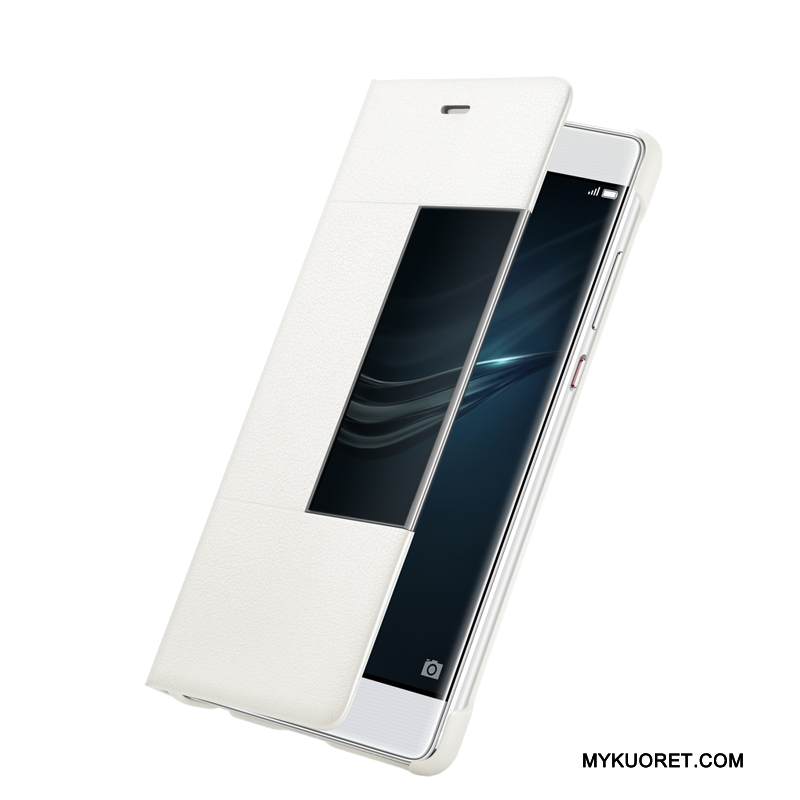 Kuori Huawei P9 Plus Nahka Puhelimen Kuoret Ohut, Kotelo Huawei P9 Plus Kuoret Kulta Trendi