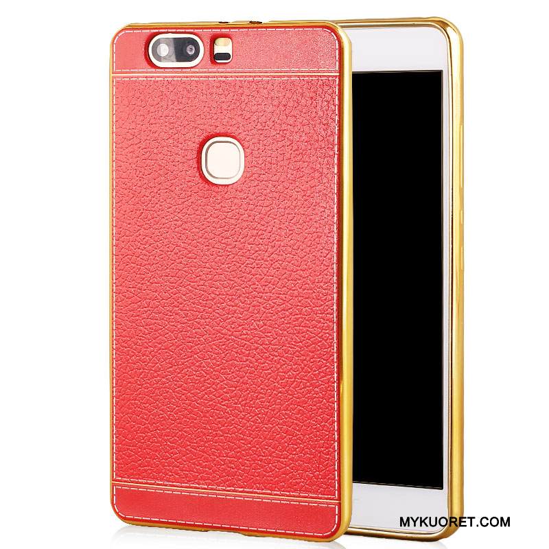 Kuori Huawei P9 Plus Pehmeä Neste Kukkakuvio Punainen, Kotelo Huawei P9 Plus Laukut Murtumaton Pinnoitus