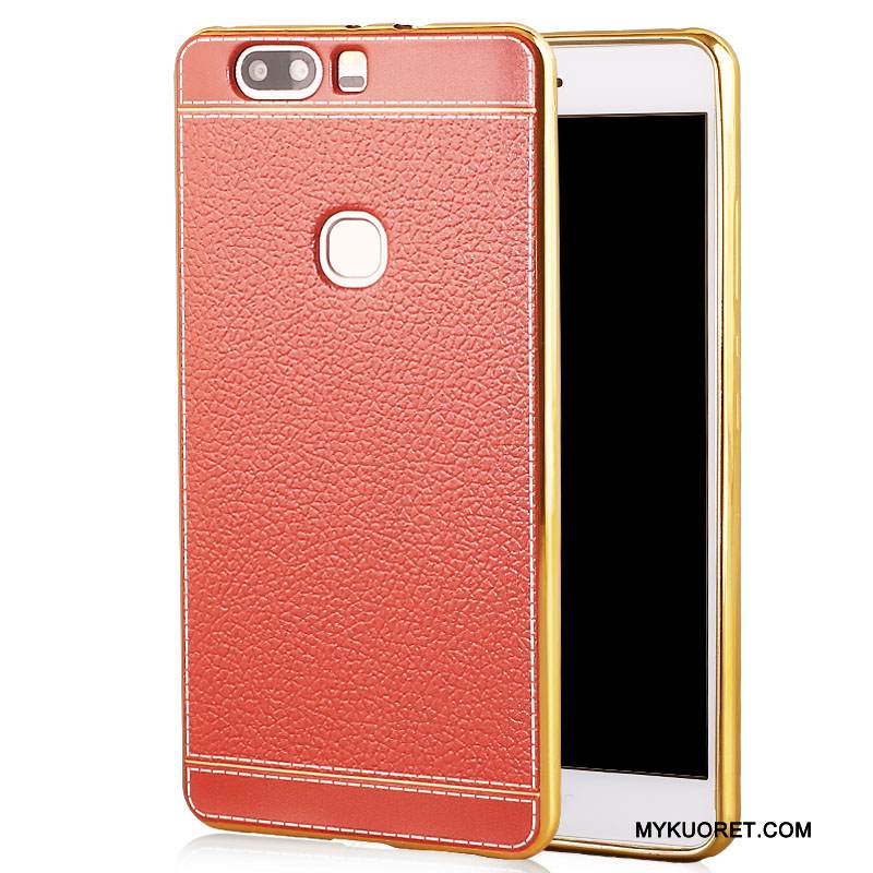 Kuori Huawei P9 Plus Pehmeä Neste Kukkakuvio Punainen, Kotelo Huawei P9 Plus Laukut Murtumaton Pinnoitus