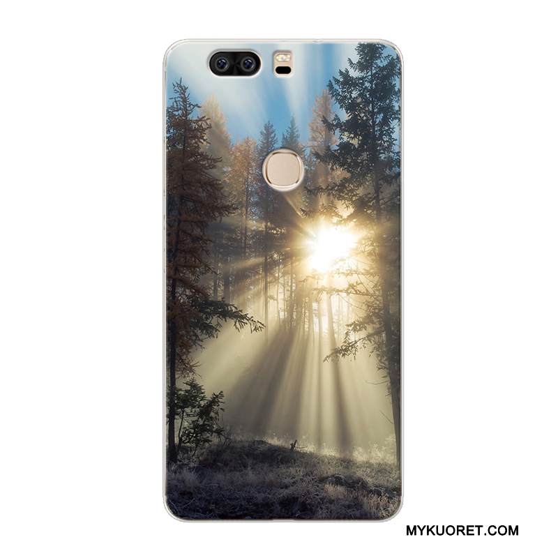Kuori Huawei P9 Plus Pehmeä Neste Maisema Keltainen, Kotelo Huawei P9 Plus Luova Murtumaton Puhelimen Kuoret
