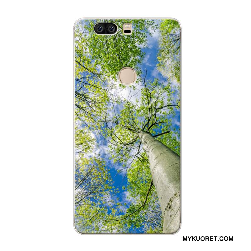 Kuori Huawei P9 Plus Pehmeä Neste Maisema Keltainen, Kotelo Huawei P9 Plus Luova Murtumaton Puhelimen Kuoret