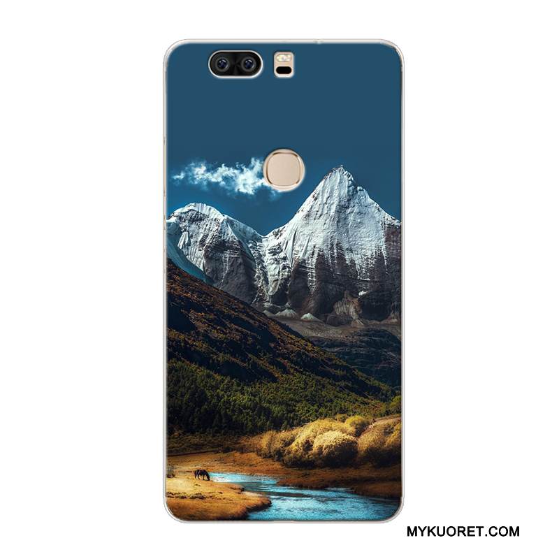 Kuori Huawei P9 Plus Pehmeä Neste Maisema Keltainen, Kotelo Huawei P9 Plus Luova Murtumaton Puhelimen Kuoret