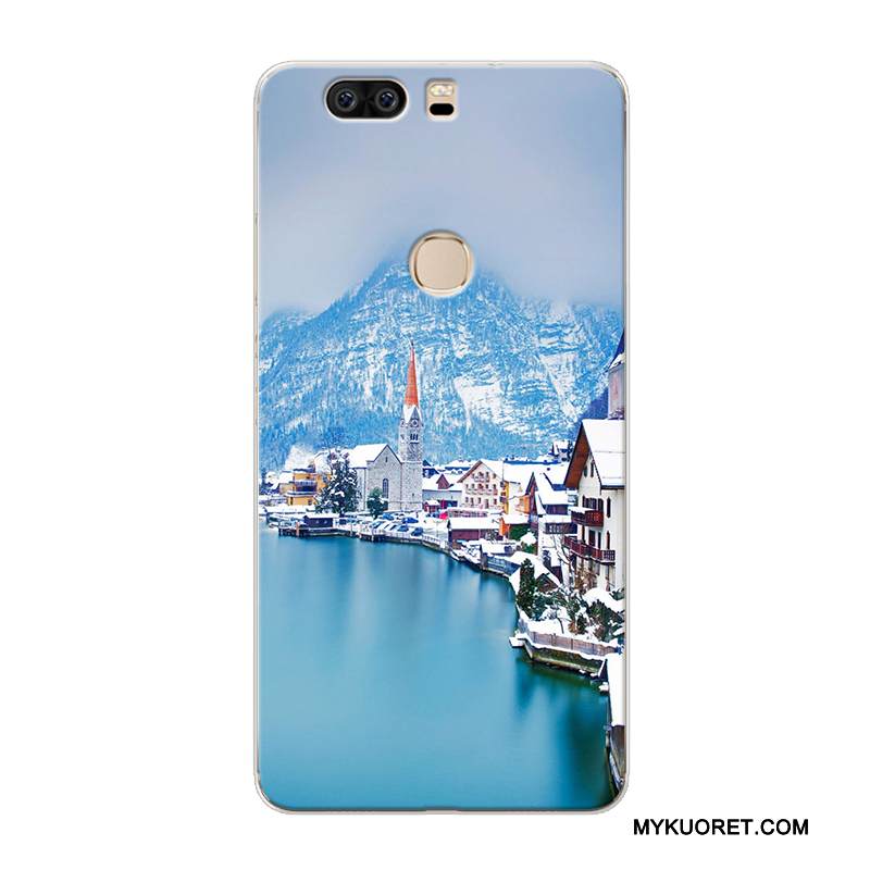 Kuori Huawei P9 Plus Pehmeä Neste Maisema Keltainen, Kotelo Huawei P9 Plus Luova Murtumaton Puhelimen Kuoret