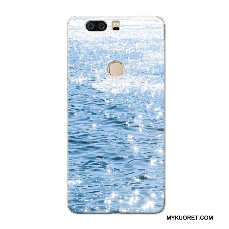 Kuori Huawei P9 Plus Pehmeä Neste Maisema Keltainen, Kotelo Huawei P9 Plus Luova Murtumaton Puhelimen Kuoret