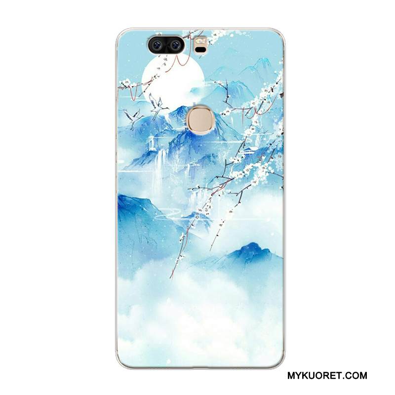 Kuori Huawei P9 Plus Pehmeä Neste Maisema Keltainen, Kotelo Huawei P9 Plus Luova Murtumaton Puhelimen Kuoret