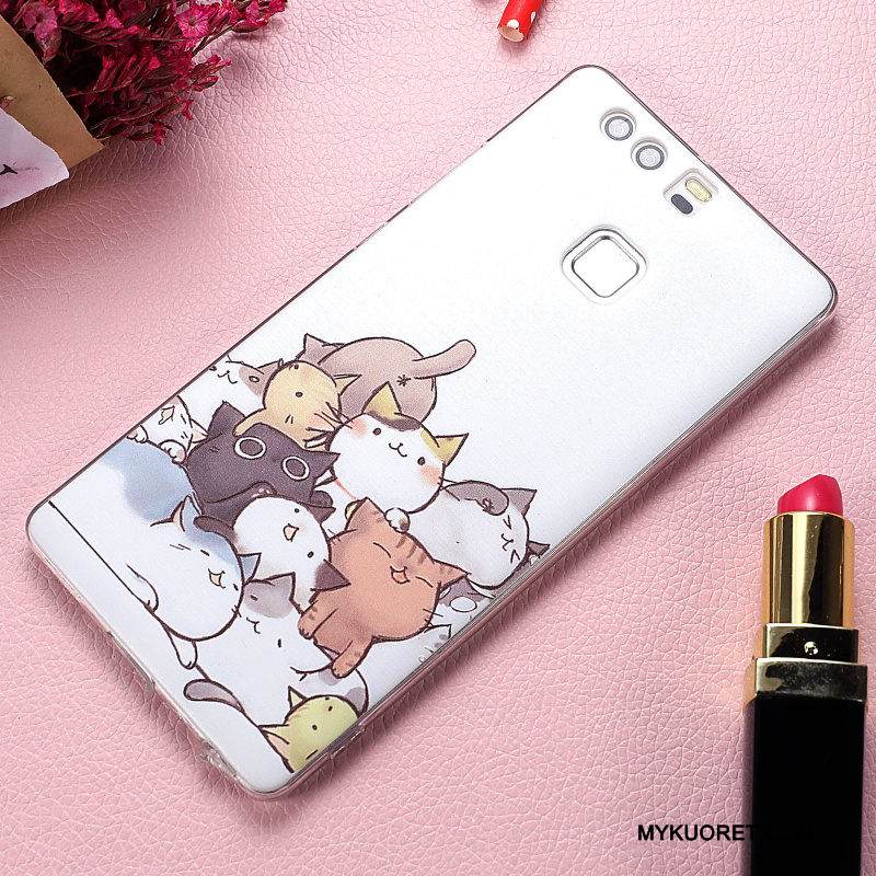 Kuori Huawei P9 Plus Pehmeä Neste Net Red Jauhe, Kotelo Huawei P9 Plus Suojaus Läpinäkyvä Murtumaton