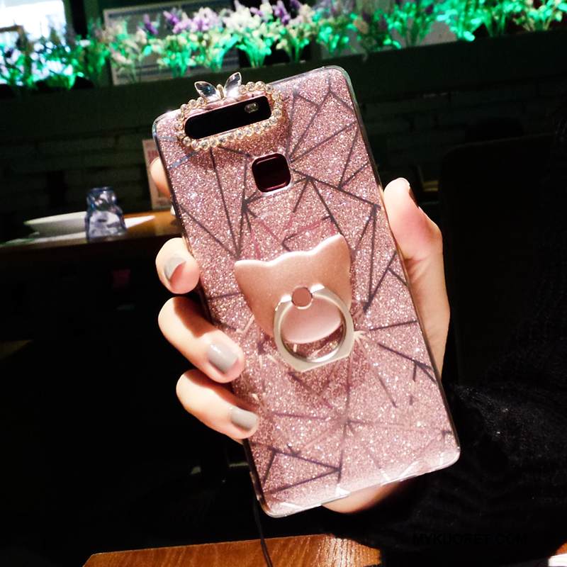 Kuori Huawei P9 Plus Pehmeä Neste Puhelimen Kuoret Murtumaton, Kotelo Huawei P9 Plus Silikoni Ripustettavat Koristeet Jauhe