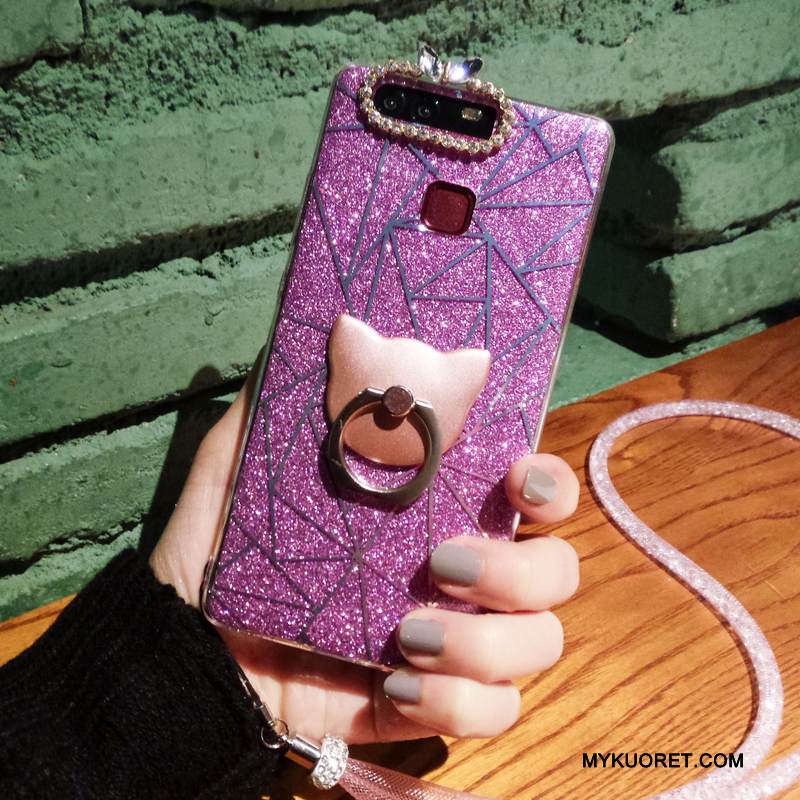 Kuori Huawei P9 Plus Pehmeä Neste Puhelimen Kuoret Murtumaton, Kotelo Huawei P9 Plus Silikoni Ripustettavat Koristeet Jauhe