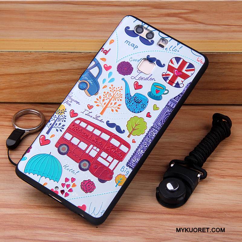 Kuori Huawei P9 Plus Pehmeä Neste Valkoinen Puhelimen Kuoret, Kotelo Huawei P9 Plus Suojaus Trendi Murtumaton