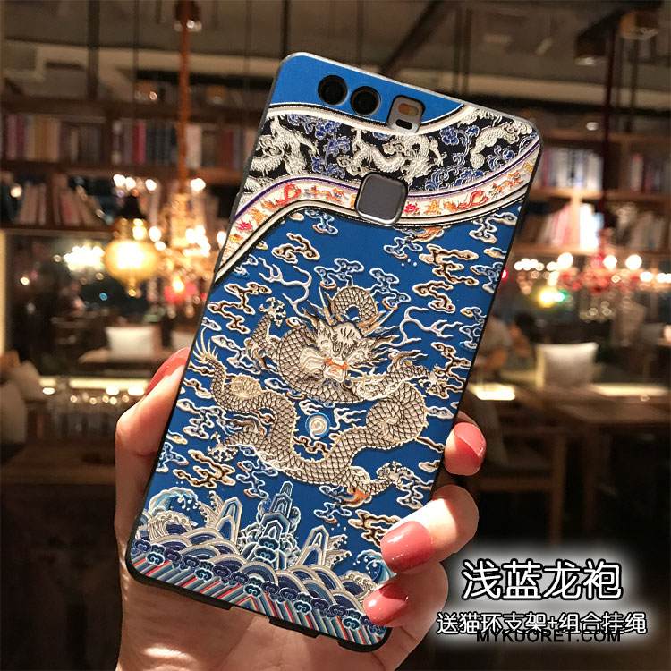 Kuori Huawei P9 Plus Sarjakuva Keltainen Trendi, Kotelo Huawei P9 Plus Silikoni Ripustettavat Koristeet Puhelimen Kuoret