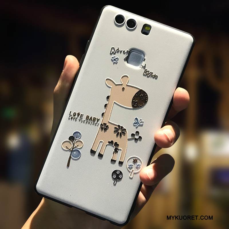 Kuori Huawei P9 Plus Sarjakuva Ripustettavat Koristeet Trendi, Kotelo Huawei P9 Plus Pehmeä Neste Pesty Suede Puhelimen Kuoret