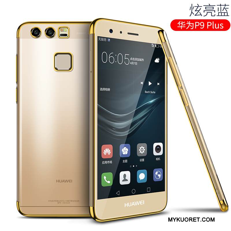 Kuori Huawei P9 Plus Silikoni Kulta Murtumaton, Kotelo Huawei P9 Plus Laukut Tide-brändi Ultra