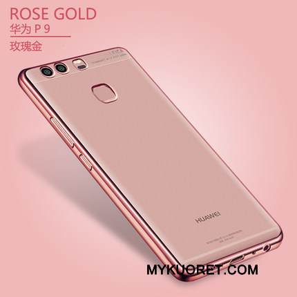 Kuori Huawei P9 Plus Silikoni Läpinäkyvä Pinnoitus, Kotelo Huawei P9 Plus Suojaus Ultra Hopea