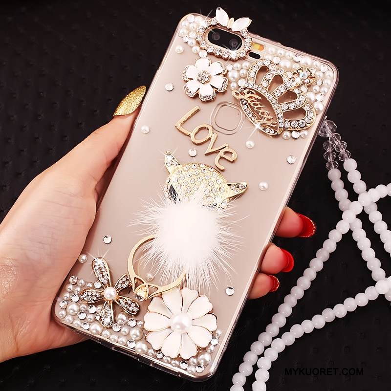 Kuori Huawei P9 Plus Silikoni Läpinäkyvä Puhelimen Kuoret, Kotelo Huawei P9 Plus Pehmeä Neste Murtumaton Kulta