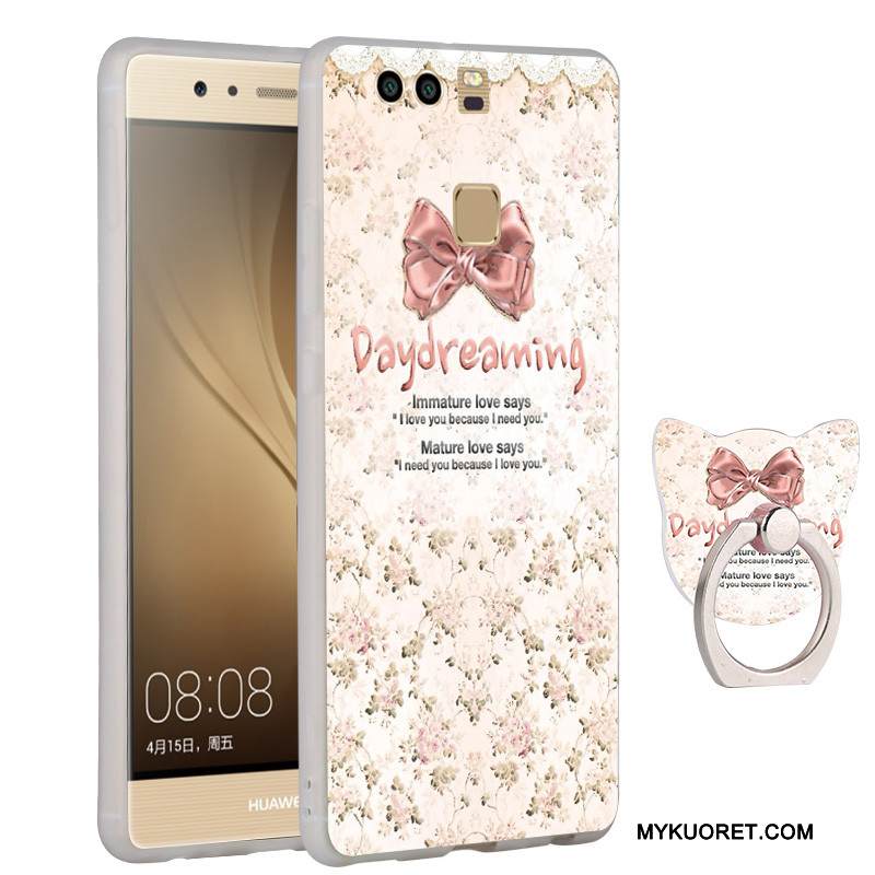 Kuori Huawei P9 Plus Silikoni Murtumaton Pesty Suede, Kotelo Huawei P9 Plus Pehmeä Neste Puhelimen Kuoret