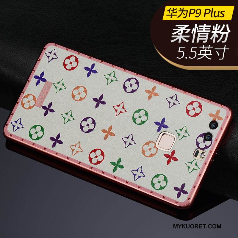 Kuori Huawei P9 Plus Silikoni Uusi Liiketoiminta, Kotelo Huawei P9 Plus Pehmeä Neste Trendi Sininen