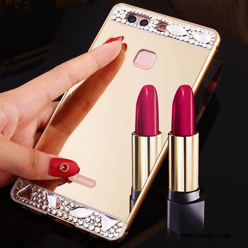 Kuori Huawei P9 Plus Suojaus Jauhe Yksinkertainen, Kotelo Huawei P9 Plus Strassi Kehys Murtumaton