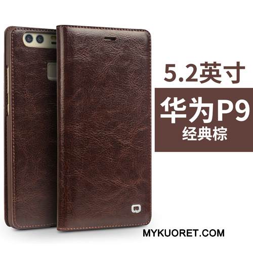 Kuori Huawei P9 Plus Suojaus Korkea Musta, Kotelo Huawei P9 Plus Nahka Murtumaton
