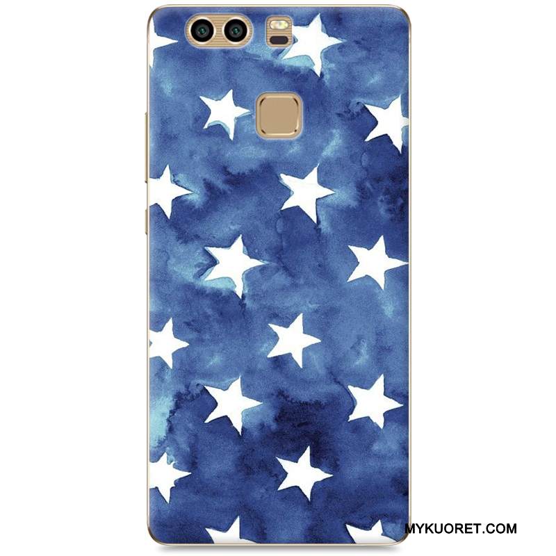 Kuori Huawei P9 Plus Suojaus Kova Trendi, Kotelo Huawei P9 Plus Maalaus Sininen Puhelimen Kuoret