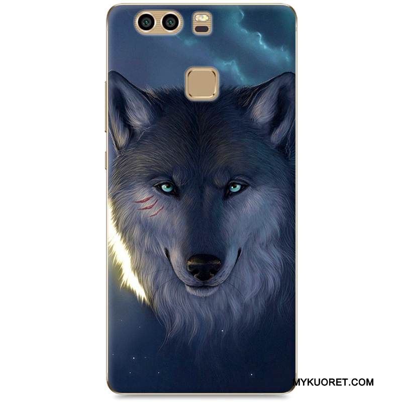 Kuori Huawei P9 Plus Suojaus Kova Trendi, Kotelo Huawei P9 Plus Maalaus Sininen Puhelimen Kuoret