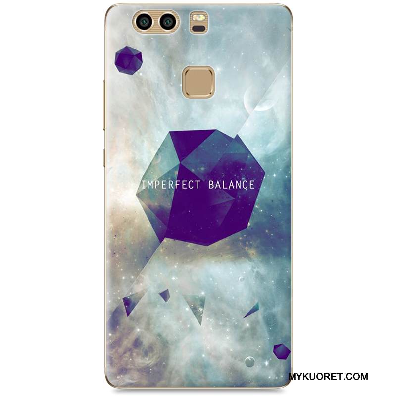 Kuori Huawei P9 Plus Suojaus Kova Trendi, Kotelo Huawei P9 Plus Maalaus Sininen Puhelimen Kuoret