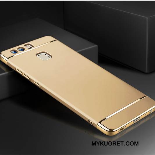 Kuori Huawei P9 Plus Suojaus Kulta Puhelimen Kuoret, Kotelo Huawei P9 Plus Laukut Pu Murtumaton