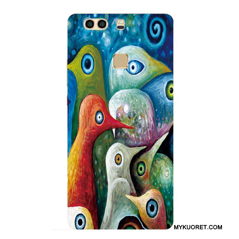 Kuori Huawei P9 Plus Suojaus Pesty Suede Kova, Kotelo Huawei P9 Plus Laukut Murtumaton Puhelimen Kuoret