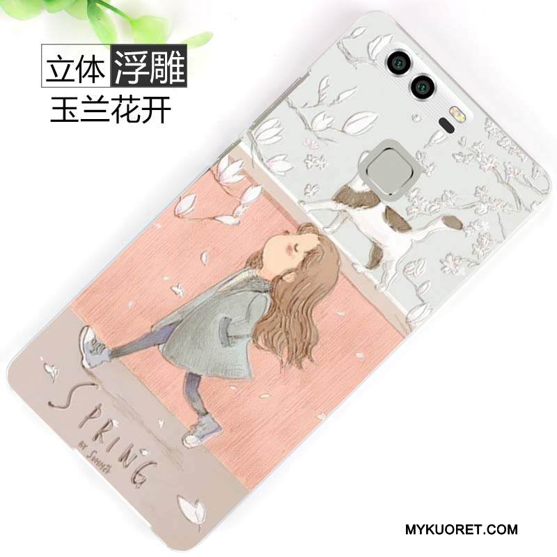 Kuori Huawei P9 Plus Suojaus Pesty Suede Trendi, Kotelo Huawei P9 Plus Luova Puhelimen Kuoret Kova