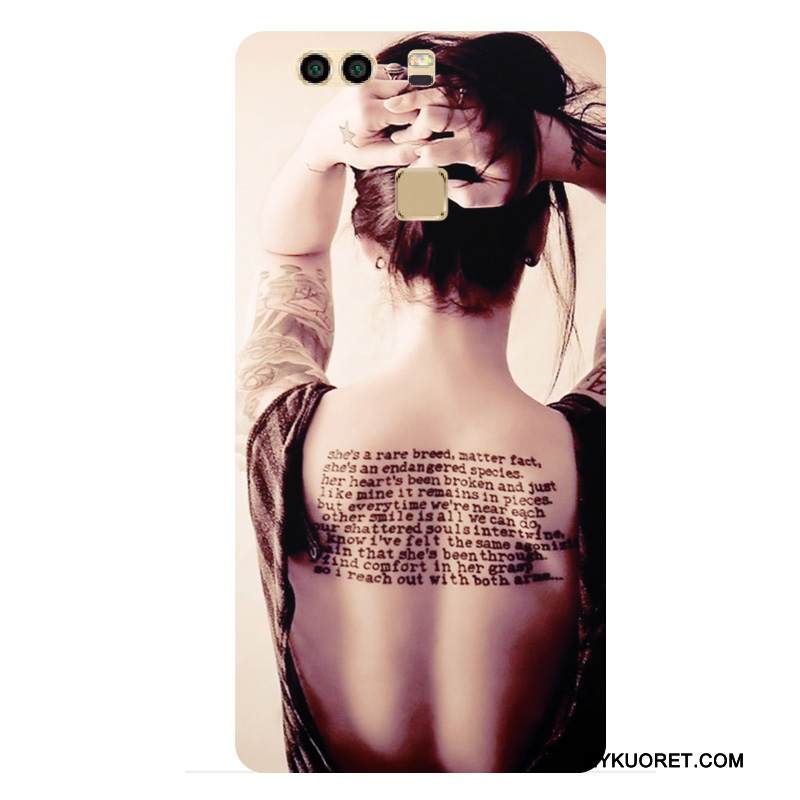 Kuori Huawei P9 Plus Suojaus Puhelimen Kuoret Tatuointi, Kotelo Huawei P9 Plus Laukut Kova Tide-brändi