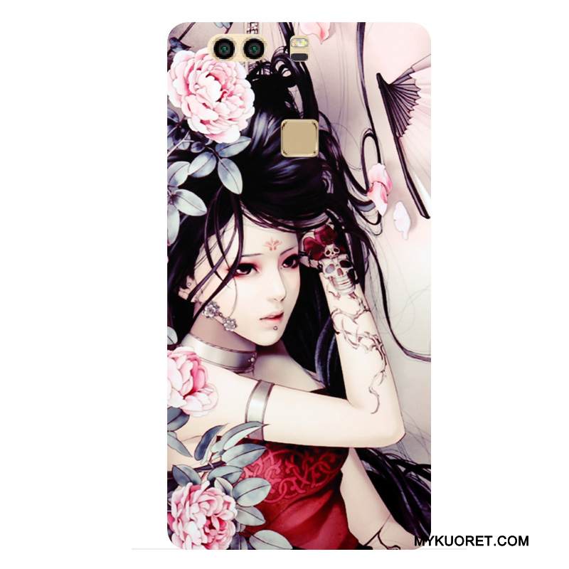 Kuori Huawei P9 Plus Suojaus Puhelimen Kuoret Tatuointi, Kotelo Huawei P9 Plus Laukut Kova Tide-brändi