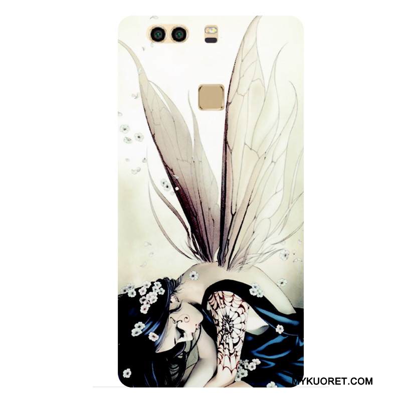 Kuori Huawei P9 Plus Suojaus Puhelimen Kuoret Tatuointi, Kotelo Huawei P9 Plus Laukut Kova Tide-brändi