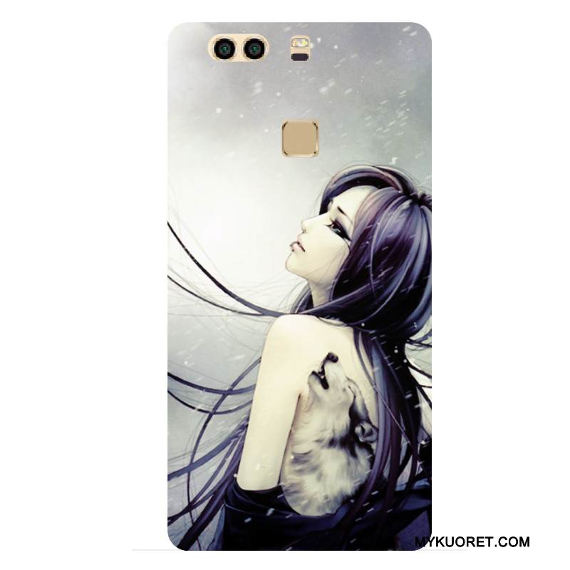 Kuori Huawei P9 Plus Suojaus Puhelimen Kuoret Tatuointi, Kotelo Huawei P9 Plus Laukut Kova Tide-brändi