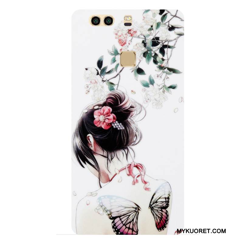 Kuori Huawei P9 Plus Suojaus Puhelimen Kuoret Tatuointi, Kotelo Huawei P9 Plus Laukut Kova Tide-brändi