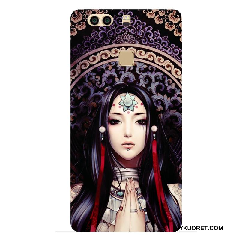 Kuori Huawei P9 Plus Suojaus Puhelimen Kuoret Tatuointi, Kotelo Huawei P9 Plus Laukut Kova Tide-brändi