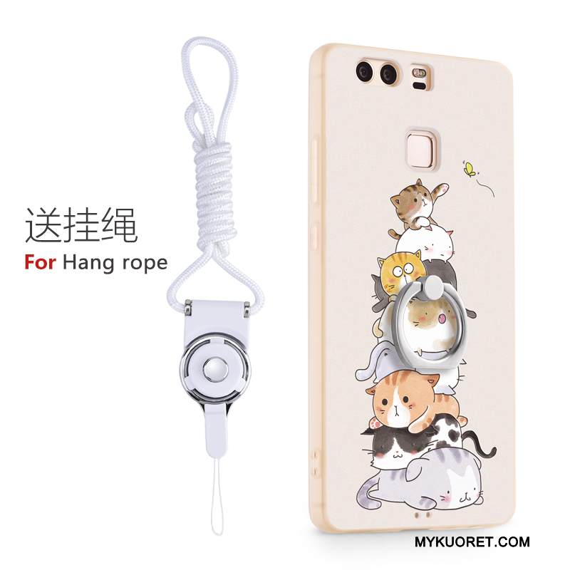 Kuori Huawei P9 Sarjakuva Persoonallisuus Puhelimen Kuoret, Kotelo Huawei P9 Silikoni Rengas Ihana