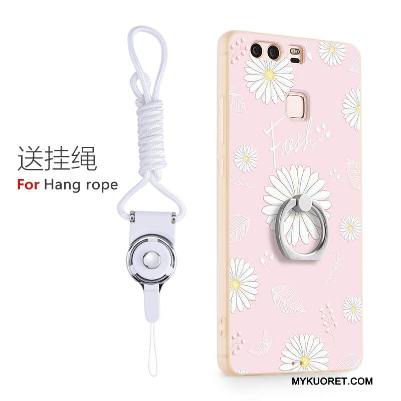 Kuori Huawei P9 Sarjakuva Persoonallisuus Puhelimen Kuoret, Kotelo Huawei P9 Silikoni Rengas Ihana